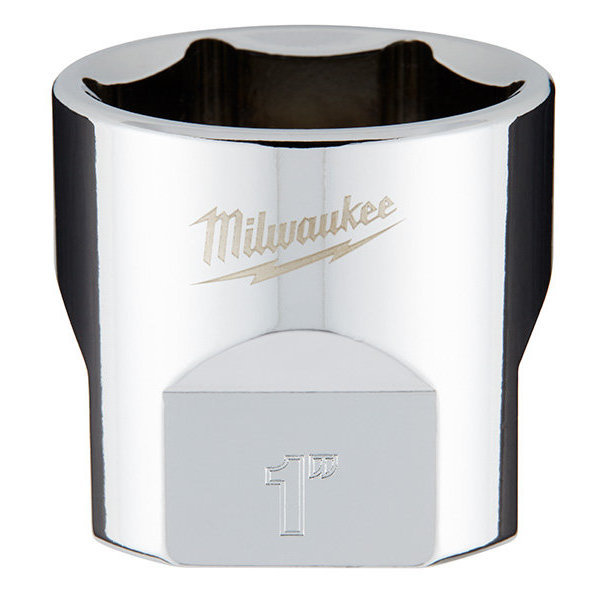 45-34-9072 Socket, 1 in Socket, 3/8 in Drive, 6-Point, Chrome Vanadium Steel, Chrome-Plated