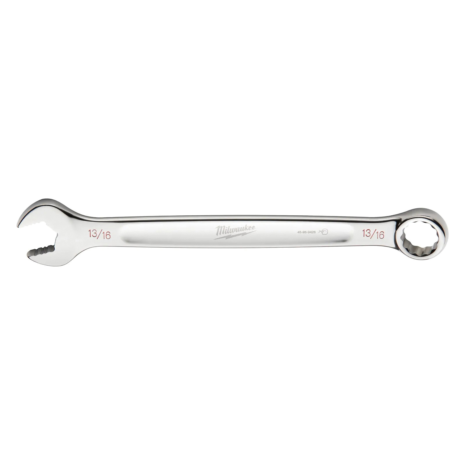 45-96-9426 Combination Wrench, SAE, 13/16 in Head, 10.71 in L, 12-Point, Steel, Chrome-Plated