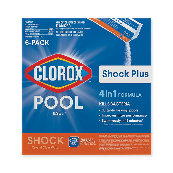 Pool & Spa Shock Plus 32606CLX Pool Chemical, 1 lb Bag, Solid, Chlorine, White