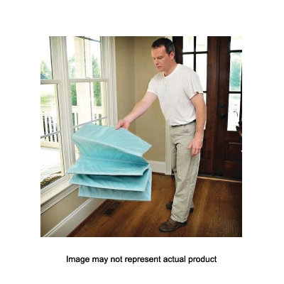 90027 Folding Mat Drop Cloth, 7 ft L, 2 ft W, Coated Fabric, Blue