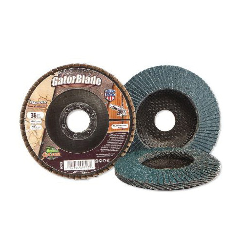9718 Abrasive Flap Disc, 4-1/2 in Dia, 80 Grit, Medium, Zirconium Oxide Abrasive, Fiberglass Backing
