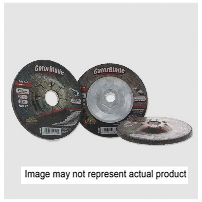 9615 Grinding Wheel, 4-1/2 in Dia, 1/4 in Thick, 7/8 in Arbor, Aluminum Oxide Abrasive