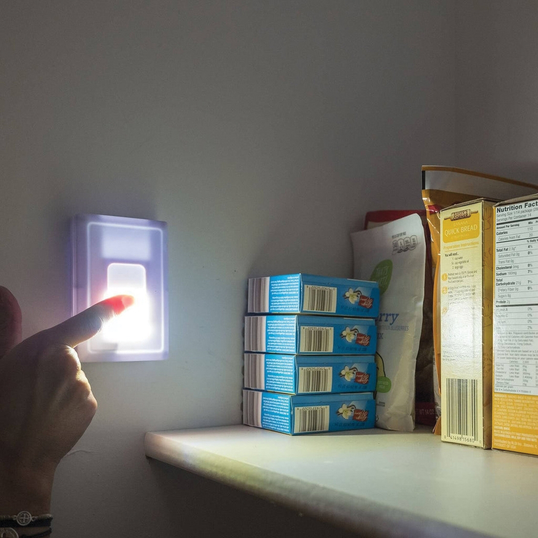 Promier Products LA-GLDBULK-12/48 Cordless Light Switch, AAA Battery, LED Lamp, 400 Lumens