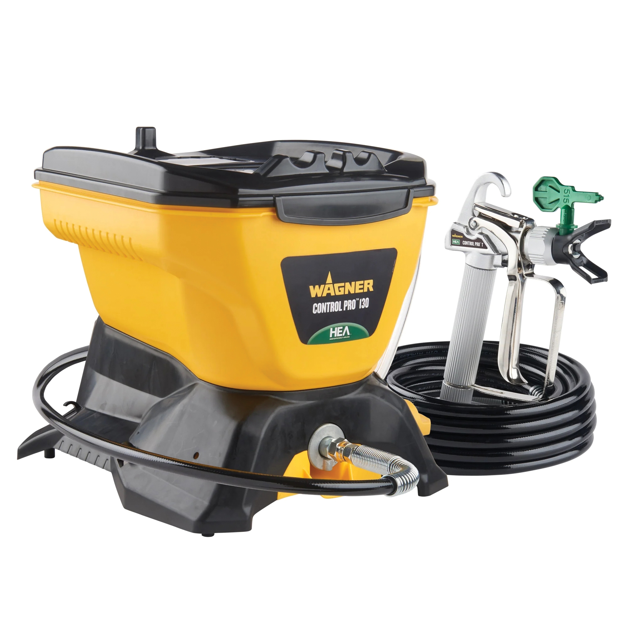 Wagner Control Pro 130 Series 0580678 Electric Stationary Airless Paint Sprayer, 25 ft L Hose, 0.015 in Tip, Piston Pump