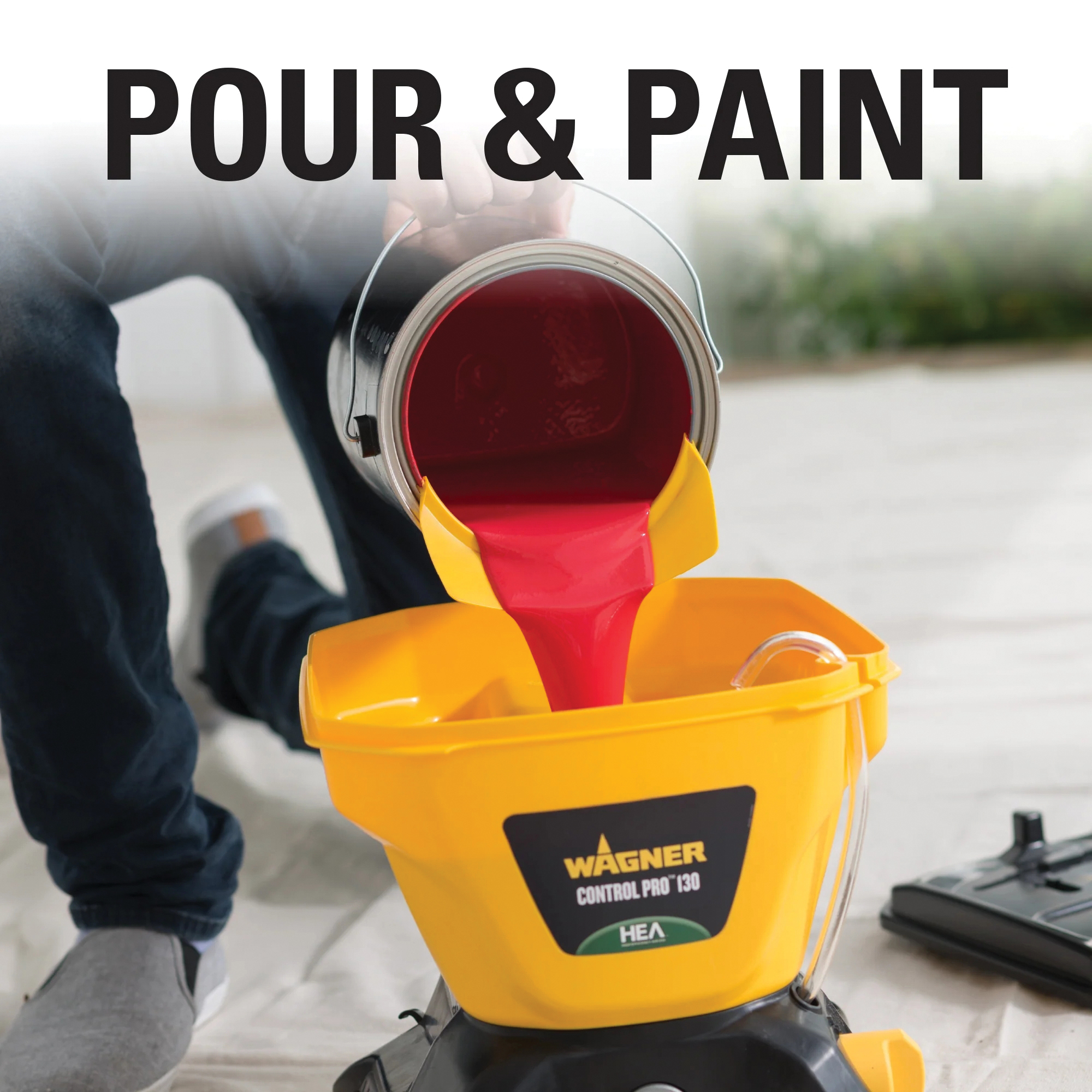 Wagner Control Pro 130 Series 0580678 Electric Stationary Airless Paint Sprayer, 25 ft L Hose, 0.015 in Tip, Piston Pump