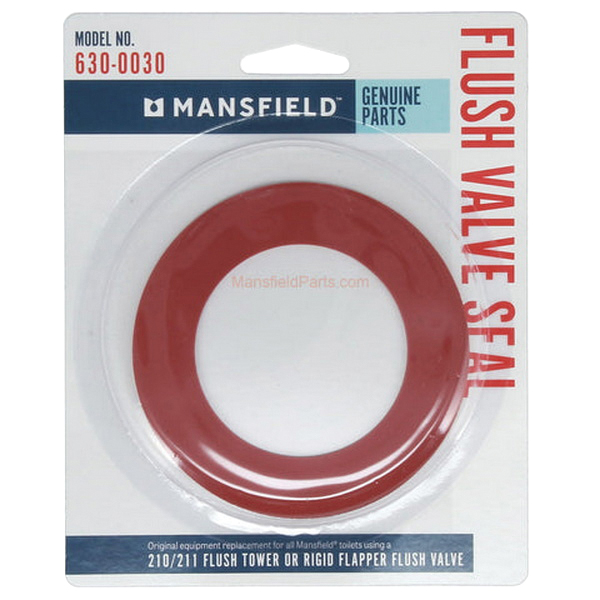 Mansfield 0030 Flush Valve Service Pack Seal Kit, Red, For: 210/211 Watersaver Flush Valve