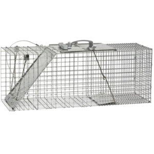 1085 Animal Trap, 32 in L, 10 in W, 12 in H, Spring-Loaded Door