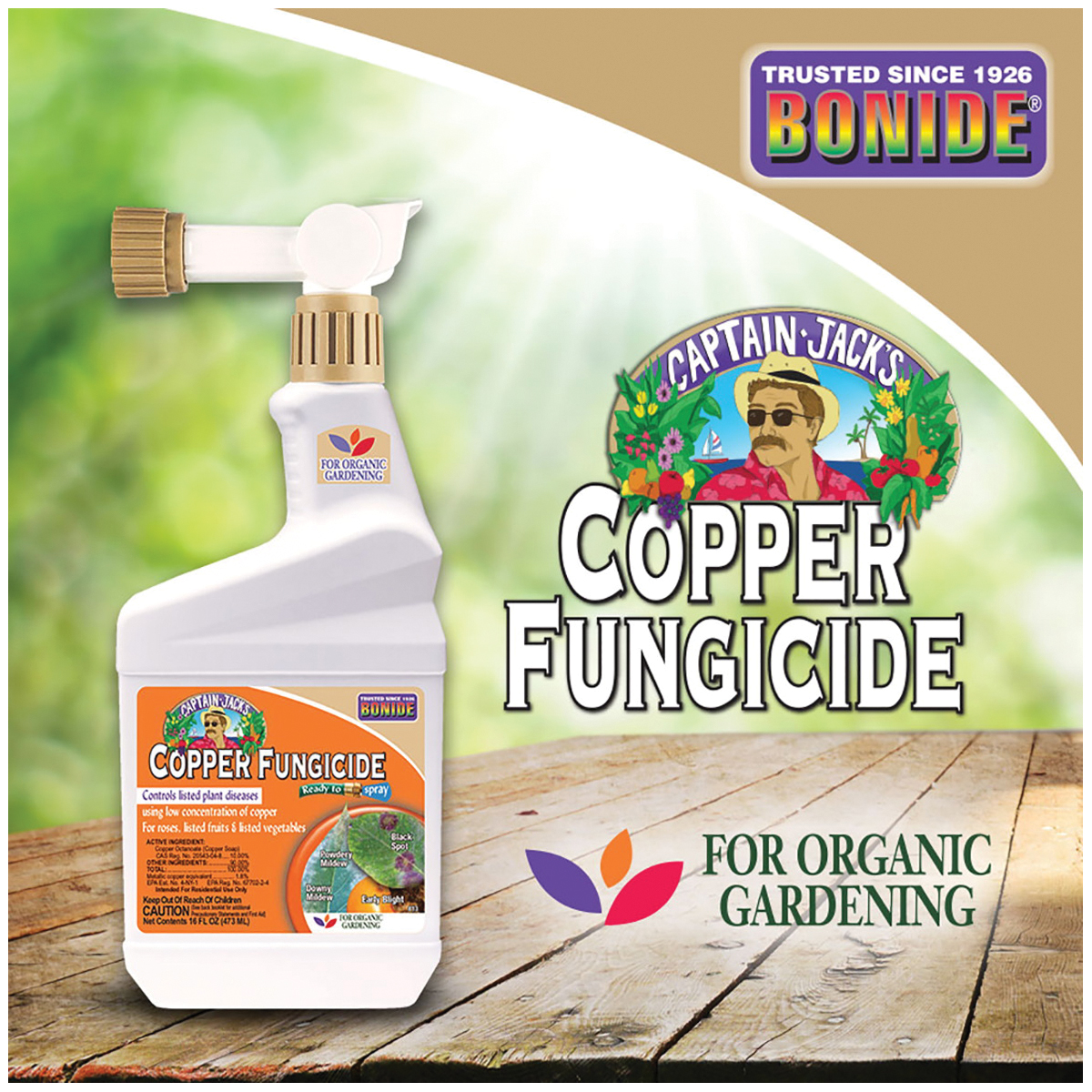 Bonide 813 Ready-to-Spray Fungicide, Liquid, Acid, Blue, 6 pt - 4