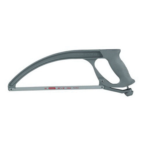 20-001K High-Tension Low-Profile Hacksaw, 12 in L Blade, Carbon Steel Blade, 4 in D Throat, Aluminum Frame