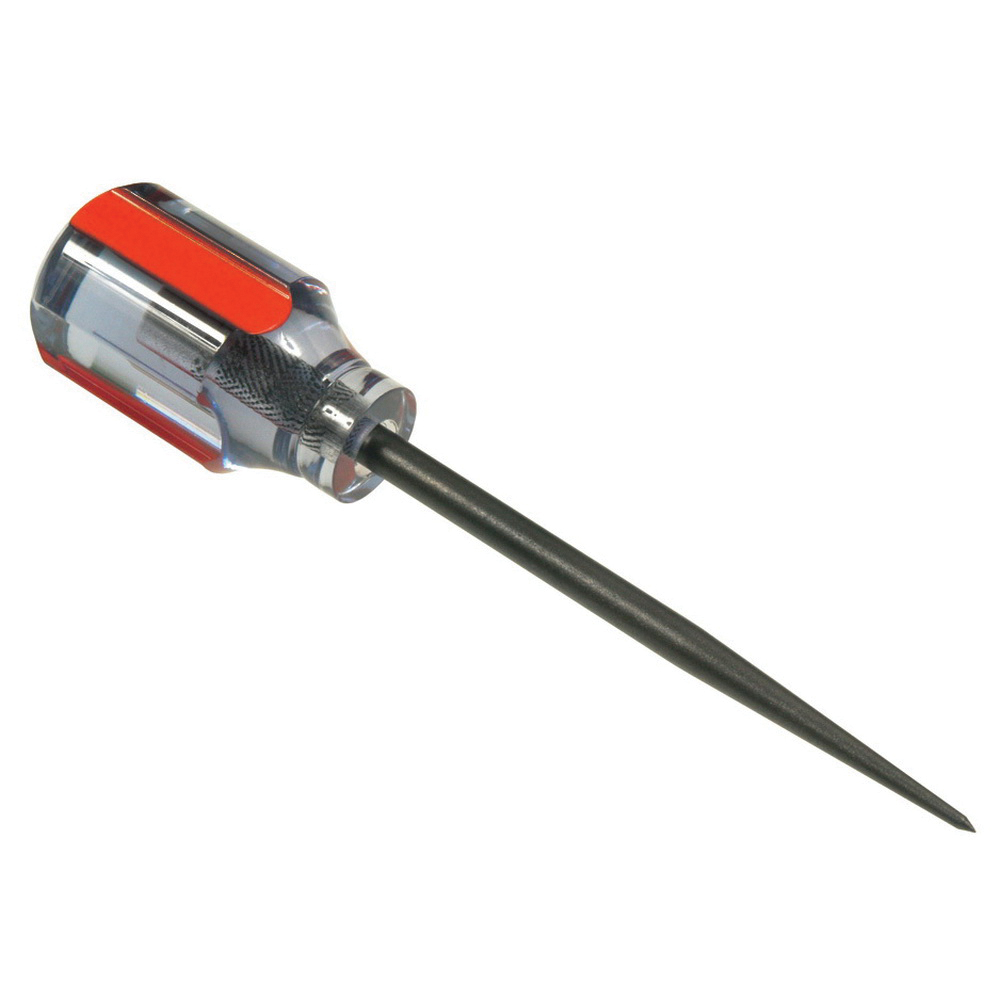 46502 Scratch Awl, 1/4 in Dia Shank, 5-1/2 in L Shank, 10-1/2 in OAL, Rubber Handle, Steel Shank