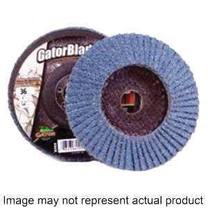 9716 Flap Disc, 4-1/2 in Dia, 7/8 in Arbor, 60 Grit, Zirconium Oxide Abrasive