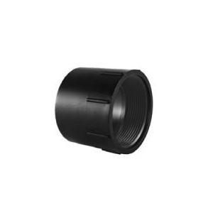 Charlotte Pipe ABS 00101 0800HA Pipe Adapter, 2 in, Hub x FPT, ABS, Black, SCH 40 Schedule