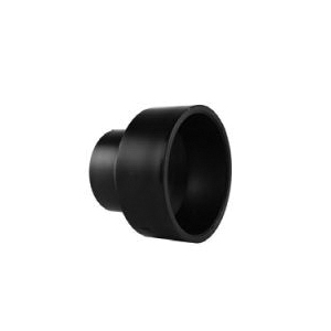 Charlotte Pipe ABS 00102 1400HA Pipe Increaser/Reducer, 3 x 4 in, Hub, ABS, Black, SCH 40 Schedule