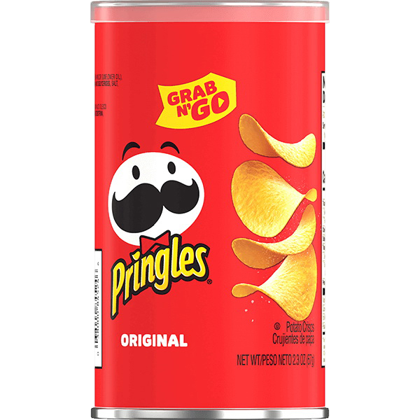 Grab and Go! Pringles Stack Potato Crisps- 2.38 oz can