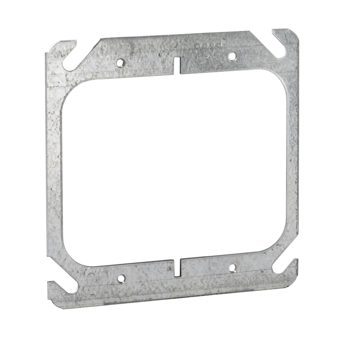 Raco 791 Box Cover, 0.063 in L, 4.063 in W, Square, 2-Gang, Steel, Gray