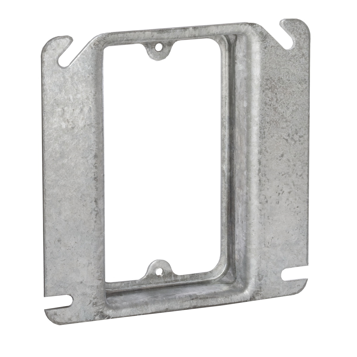 Raco 8773 Box Cover, 3/4 in L, 4 in W, Square, 1-Gang, Steel, Gray