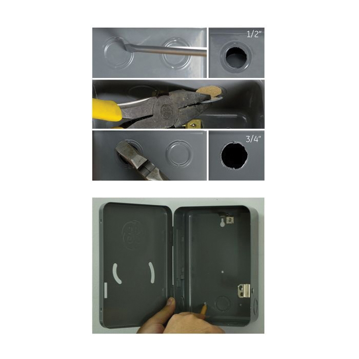 Jasco 15328 Mechanical Water Heater Time Switch, On/Off Switch, 24 hr Time Setting, Surface, Gray