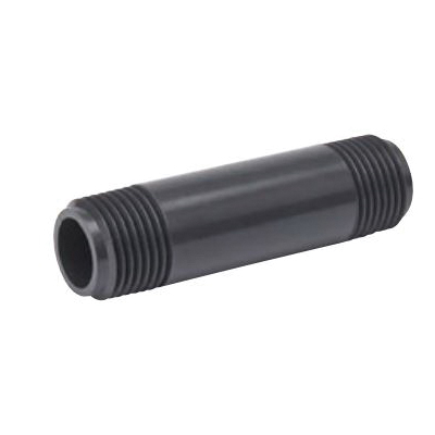 ProLine Series 406-001 Close Length Pipe Nipple, 1-1/4 in, MIP, PVC, Gray, SCH 80 Schedule