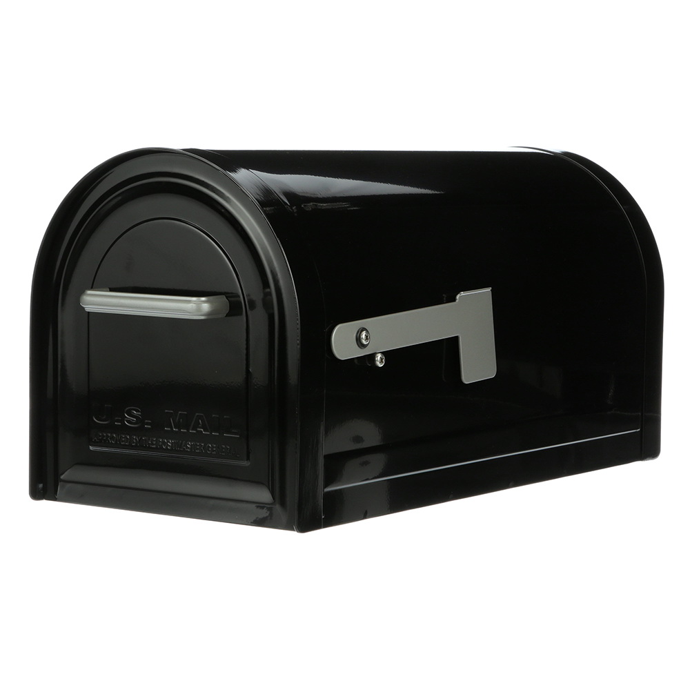 MB981B01 Mailbox, 1450 cu-in Capacity, Steel, Galvanized, 10.8 in W, 22.3 in D, 11 in H, Black
