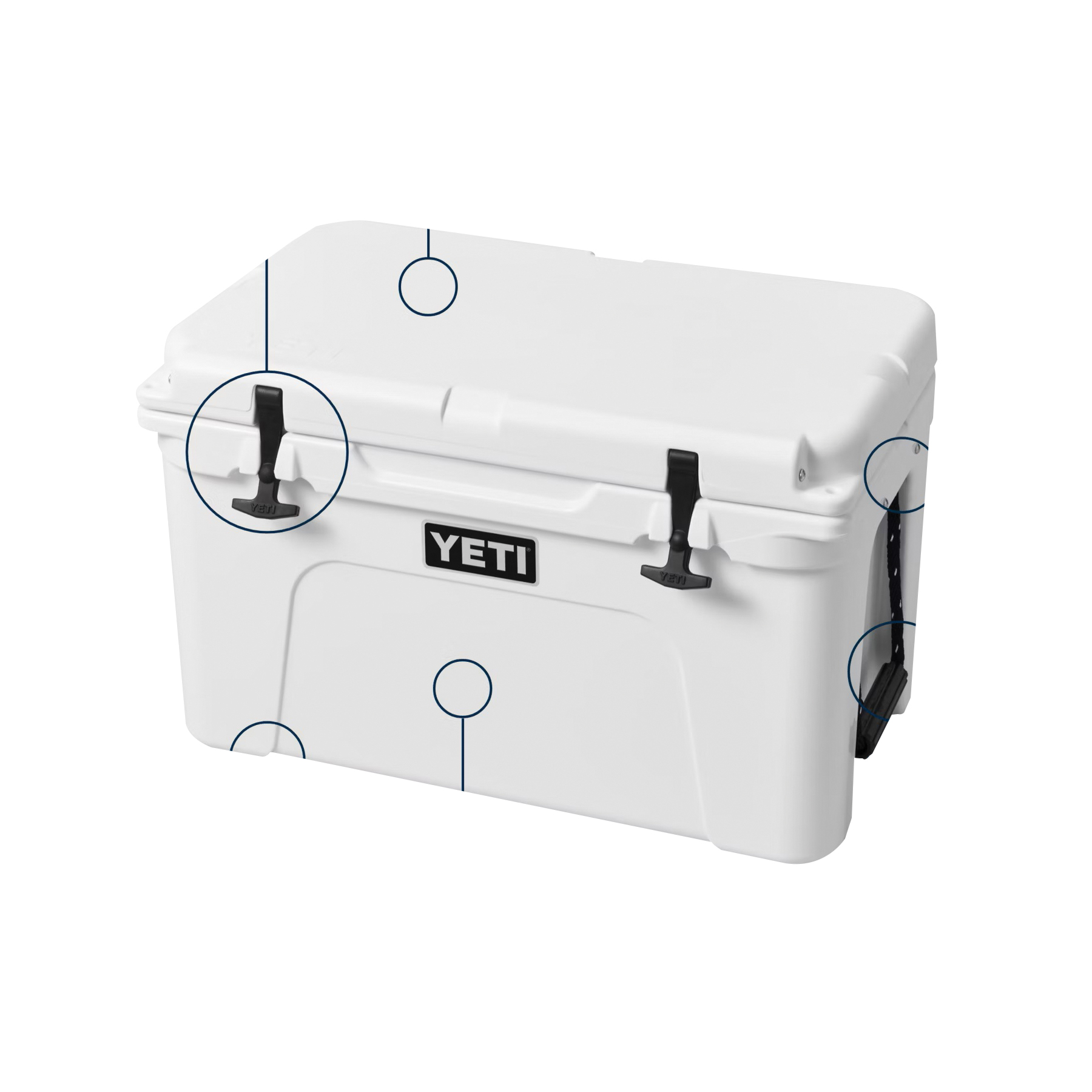 Yeti Tundra 45 10045020000 Hard Cooler, 26 Can Cooler, Polyurethane, White - 5