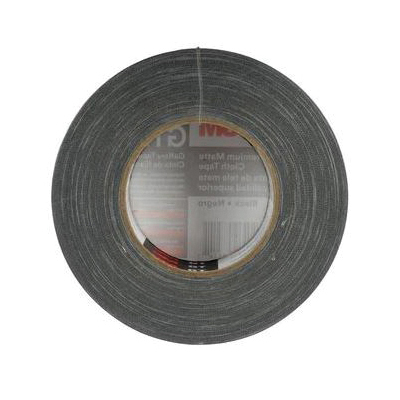 3M GT2 Gaffer's Tape, 50 m L, 48 mm W, Matte Cotton Cloth Backing, Black - 4