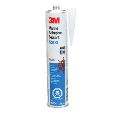 06504 Marine Adhesive Sealant, Medium Paste, Black, 295 mL Cartridge