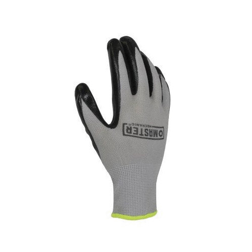 20036-26 Coated Gloves, General-Purpose, Men's, M, Knit Wrist Cuff, Nitrile Coating, Polyester Glove