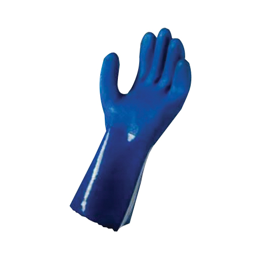 23407-16 Extra Grip Coated Gloves, Men's, L, Gauntlet Cuff, PVC Coating, PVC Glove