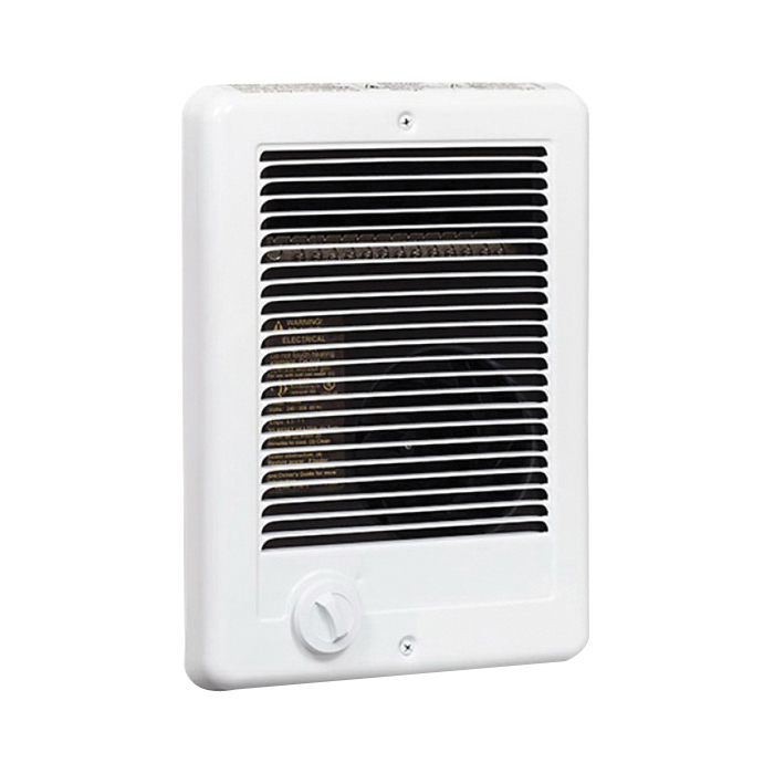 Cadet 67507 Heater Complete Unit with Thermostat, 8.3/7.2 A, 240/208 V, 2000/1500 W, 6825, 5120 Btu Heating, White - 1