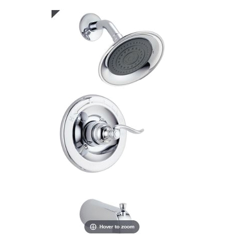 Delta 144996C Tub and Shower Faucet IPS, IPS, 2 gpm, Chrome