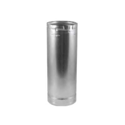3GV36 Type B Gas Vent Insulated Pipe, 36 in L, Aluminum, Galvanized