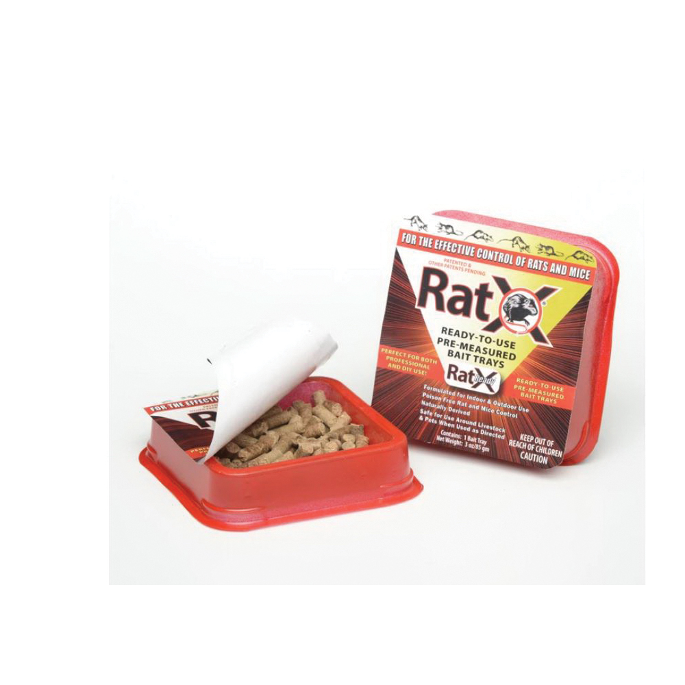 Rat Bait Pellets, RatX, Non-toxic, For Mice & Rats, 12 oz, 4 pk - 2