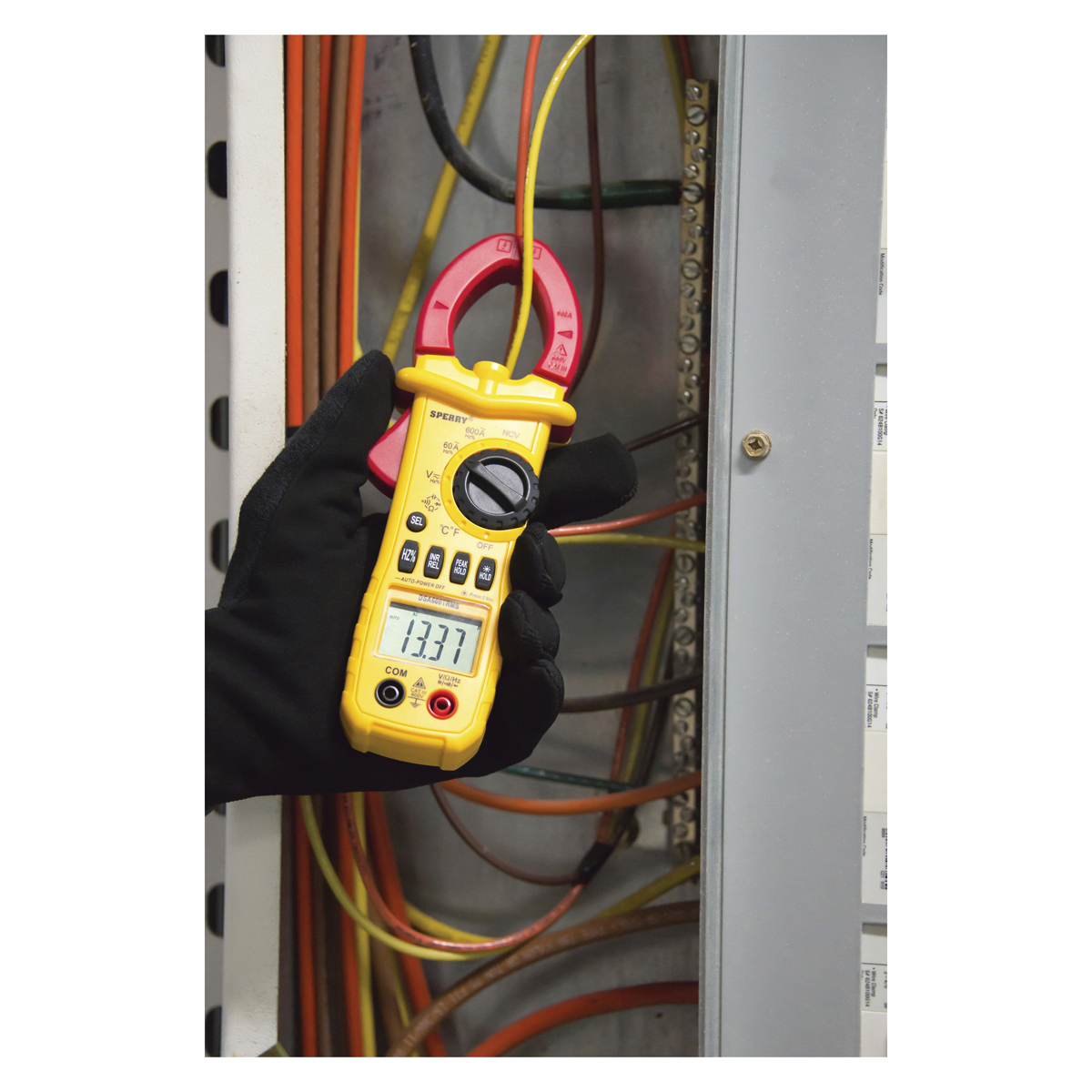 Sperry Instruments DSA600TRMS Clamp Meter, Backlit LCD, Digital Display, Yellow - 4