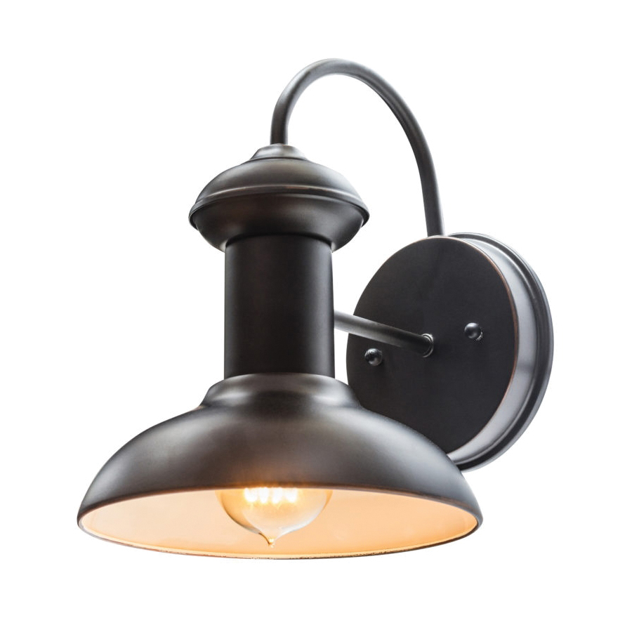 globe Martes Series 40190 Indoor/Outdoor Wall Sconce, 120 V, 60 W, Incandescent Lamp, Metal Fixture - 2
