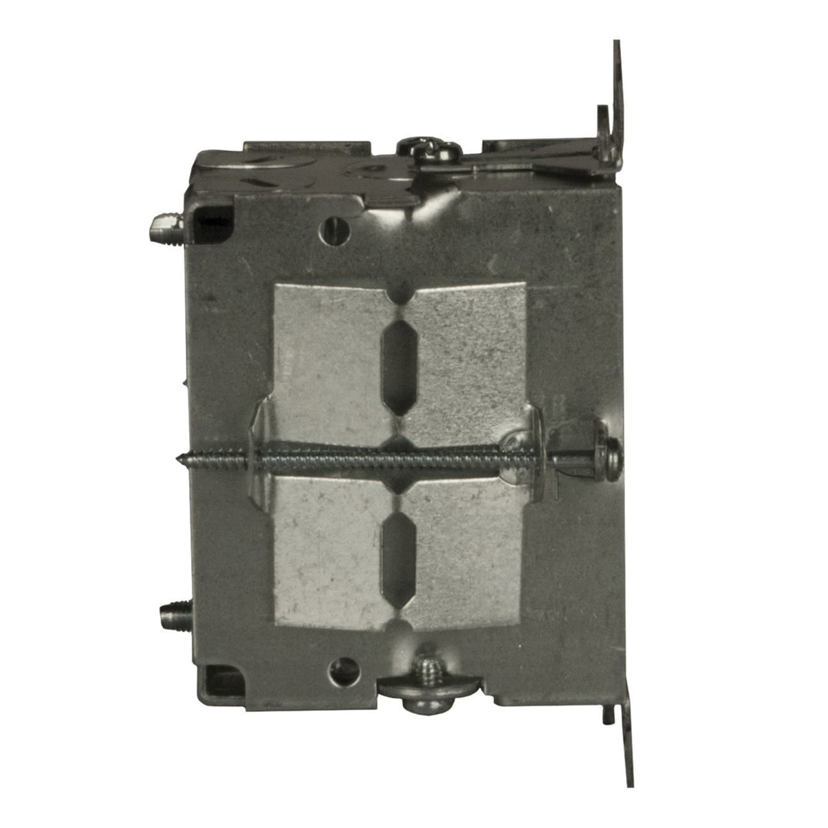 Raco 517 Switch Box, 1-Gang, 1-Knockout, 1/2 in Knockout, Steel, Gray, Nail-On