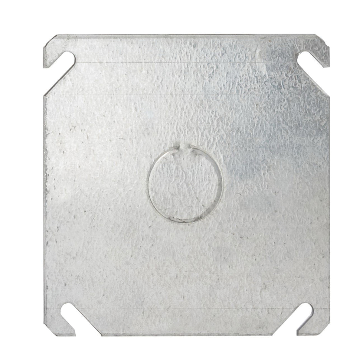 Raco 8753 Box Cover, 0.063 in L, 4.063 in W, Square, 1-Gang, Steel, Gray