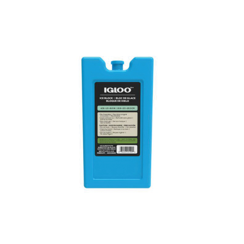 Igloo MaxCold Series 00025199 Medium Ice Freeze Block Case, Blue