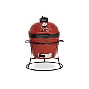 JR. KJ13RH Charcoal Grill, 148 sq-in Primary Cooking Surface, Red, Ceramic Body