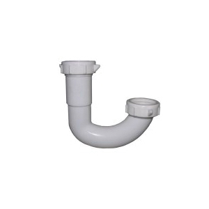 Lasco 03-4223 J-Bend, 1-1/4 in, Slip, Plastic/PVC, White