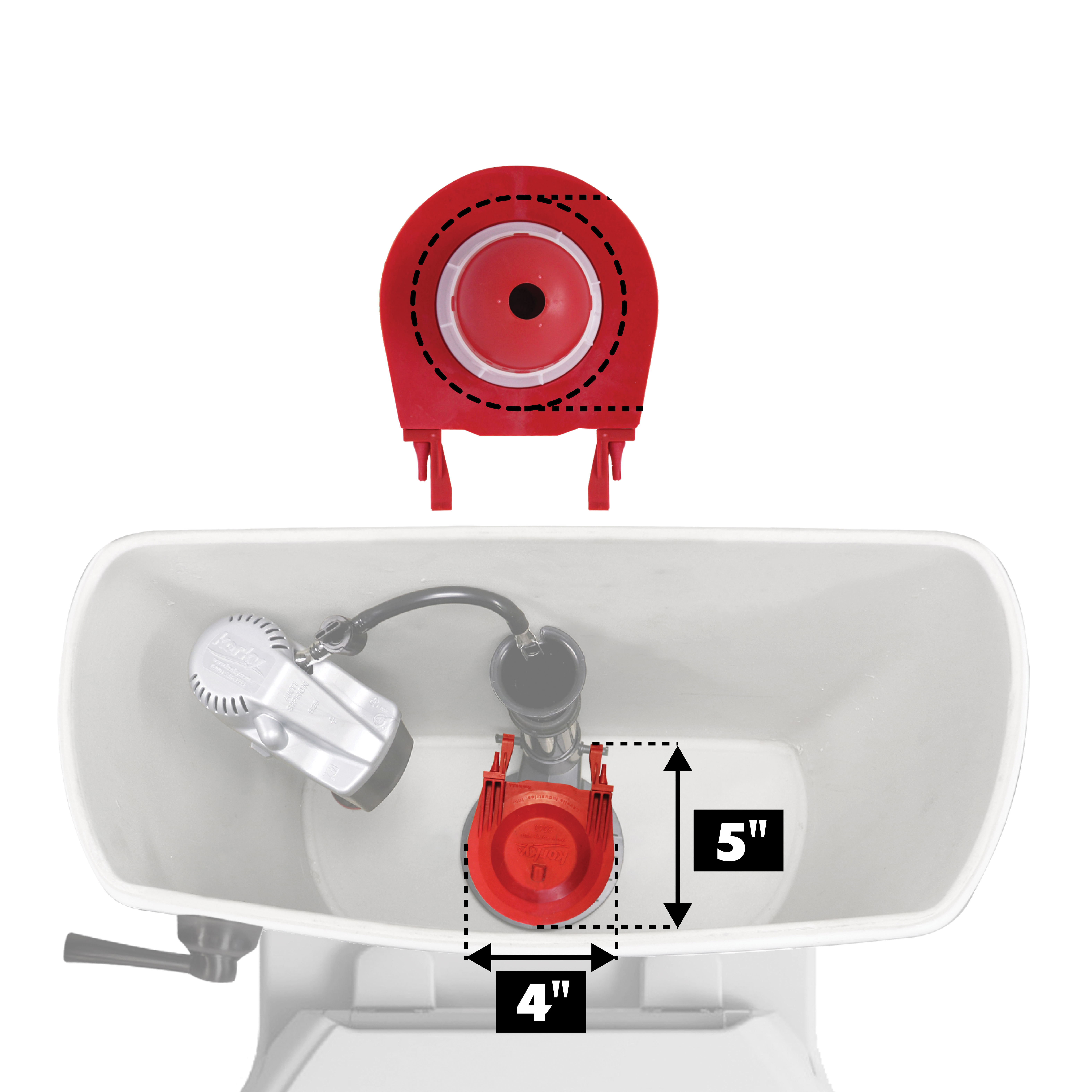 Korky 3003BP Flush Valve Repair Kit, For: 3 in Flush Valves