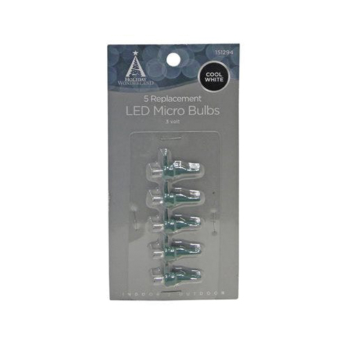 Holiday Wonderland 11207-88 Christmas Light Replacement Bulb, LED, Cool White