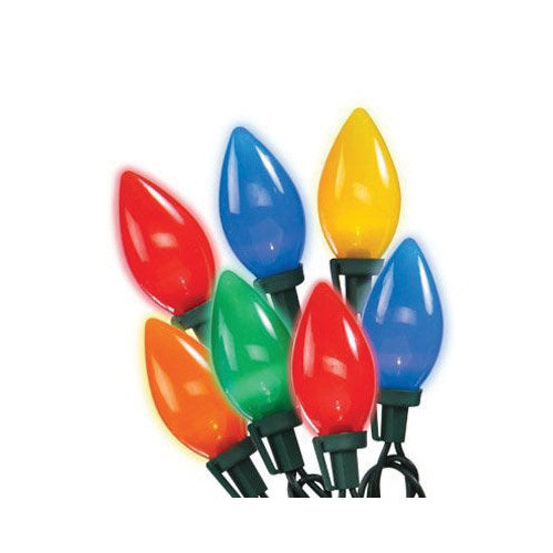 Holiday Wonderland 2936-88A String Light Set, Multi-color, Christmas, 25-Lamp, LED, Multi-Color
