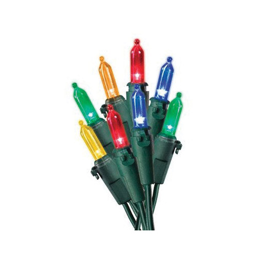Holiday Wonderland 40832-88A Christmas String Light Set, 50-Lamp, LED, Multi-Color, 13.6 ft L