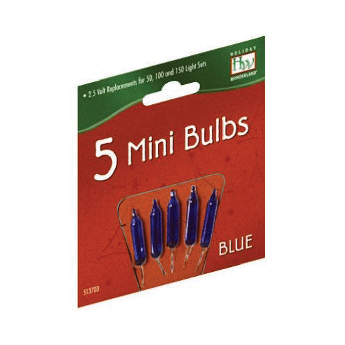 Holiday Wonderland 1115-4-88 Christmas Light Replacement Bulb, Incandescent, Blue