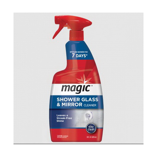 Magic 3073 Glass and Mirror Cleaner, 28 oz, Liquid, Citrus, Clear