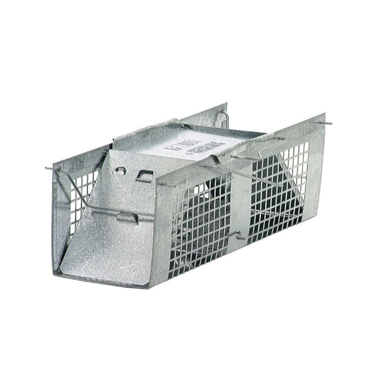 1020 Extra-Small Animal Cage Trap, 10 in L, 3 in W, 3 in H, Gravity-Action, Spring-Loaded Door