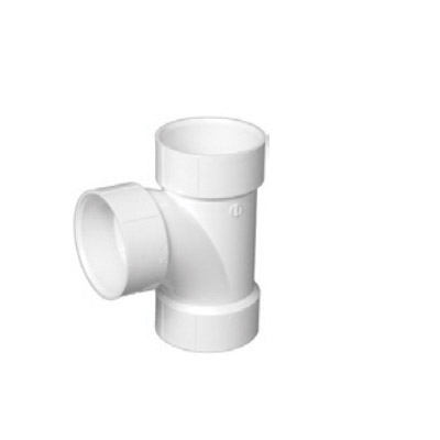 PVC 400-4 Sanitary Pipe Tee, 4 in, Hub, PVC, SCH 40 Schedule