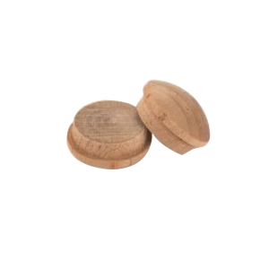 Cindoco Wood Products F12B Screw Plug, 1/2 in Dia, Birch, Mushroom Head