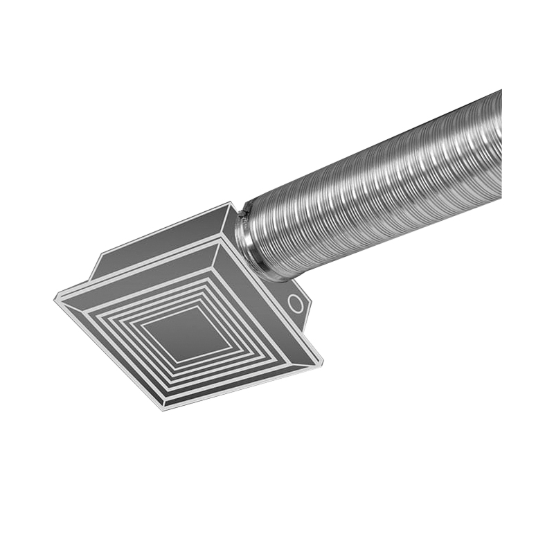 4 in Dia, Dundas Jafine, Flexible Semi-Rigid Duct, 8 ft L, Aluminum - 3