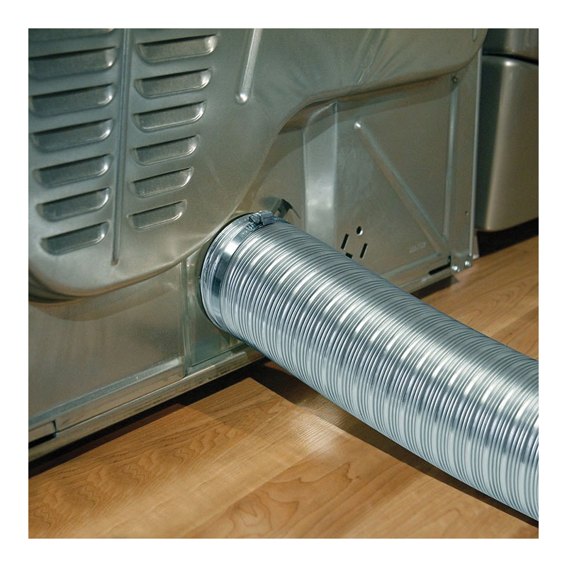4 in Dia, Dundas Jafine, Flexible Semi-Rigid Duct, 8 ft L, Aluminum - 4